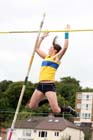 Caroline Adams wins the pole vault at the Scottish Championships, Scotstoun  Stadium, Glasgow.